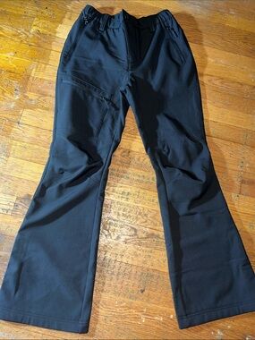 Women’s Winter Activity Black Boot-Cut Flare Pants with Fleeced Lining Size 8